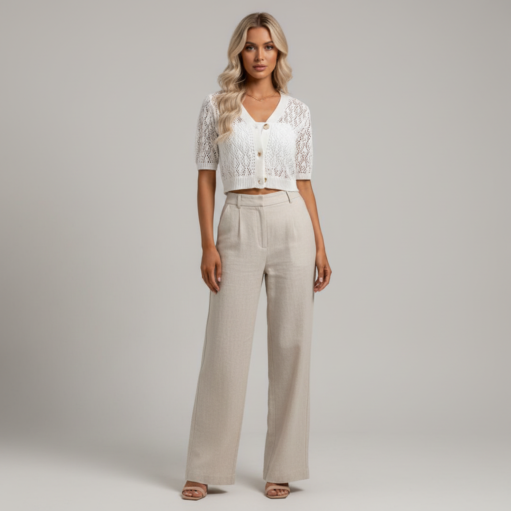 Women's Crochet Knit Cardigan
