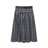 Plaid Midi Skirt for Classic Elegant Style