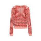 Cropped Knit Hoodie – Lightweight Relaxed Fit Pullover