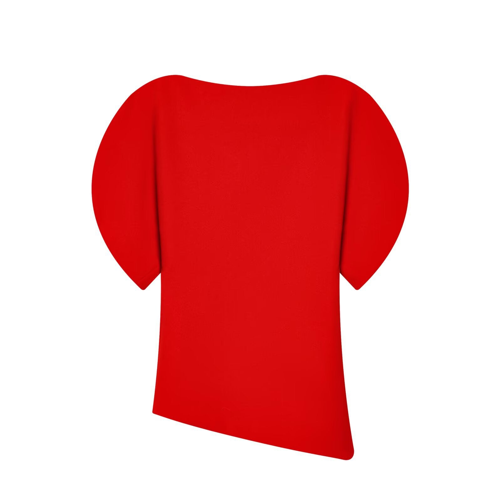 Puff Sleeve Knit Top – Elegant Fitted Short Sleeve Blouse