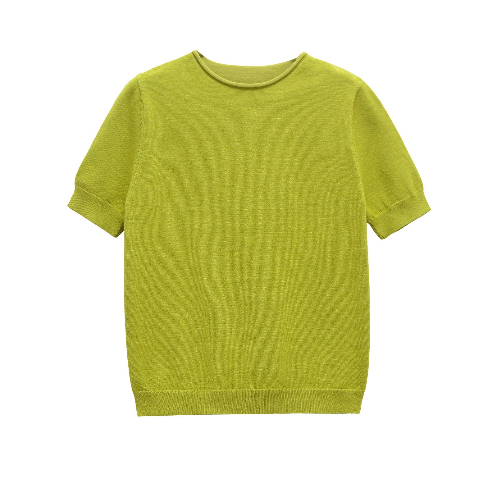 Classic Short Sleeve Knit Top – Soft Fitted Everyday Tee