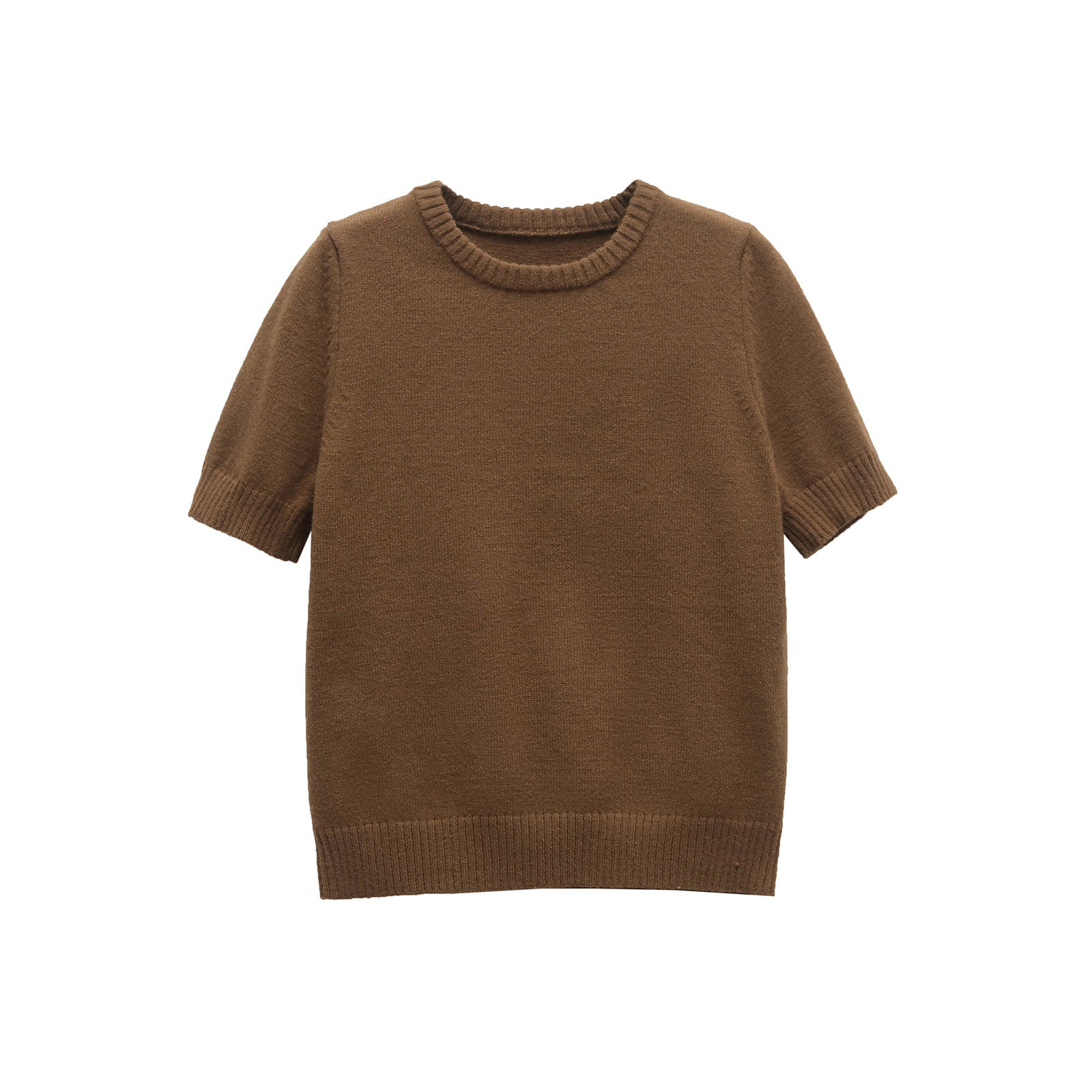 Short Sleeve Knit Sweater – Soft Relaxed Fit Pullover