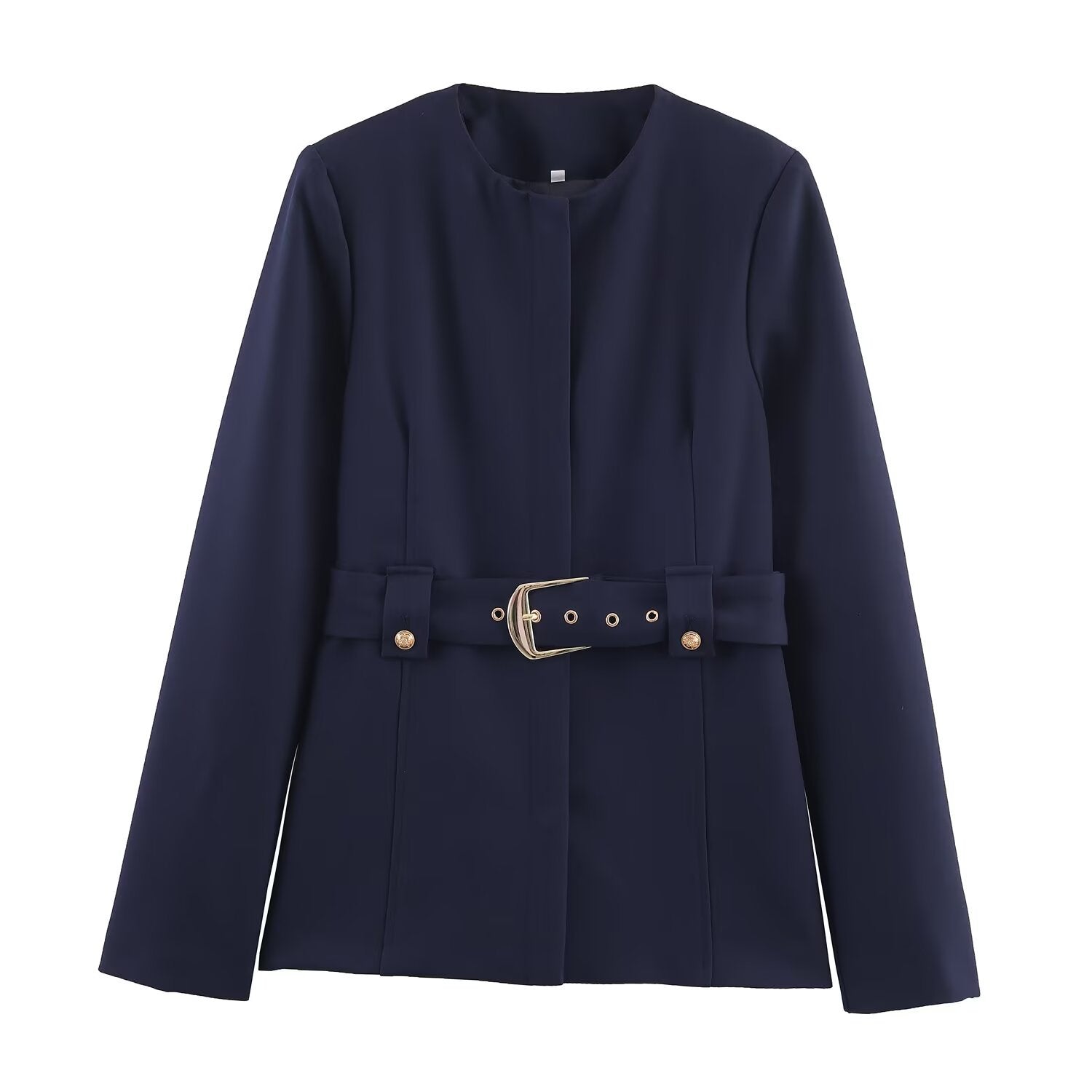 Tailored Belted Blazer Jacket – Structured Fit & Elegant Silhouette