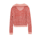 Cropped Knit Hoodie – Lightweight Relaxed Fit Pullover