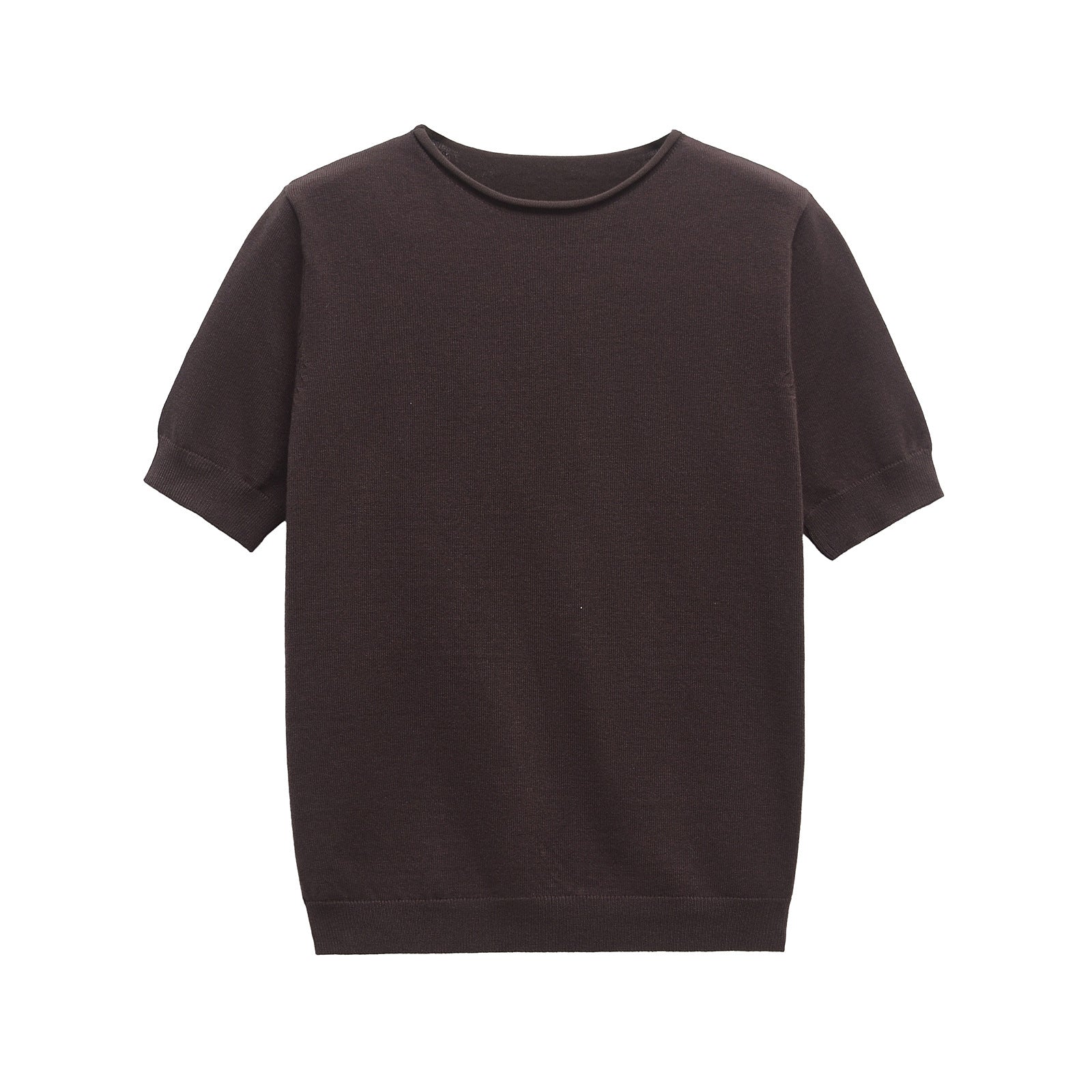 Classic Short Sleeve Knit Top – Soft Fitted Everyday Tee