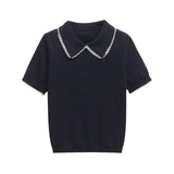 Collared Knit Top for Classic Chic Everyday Style