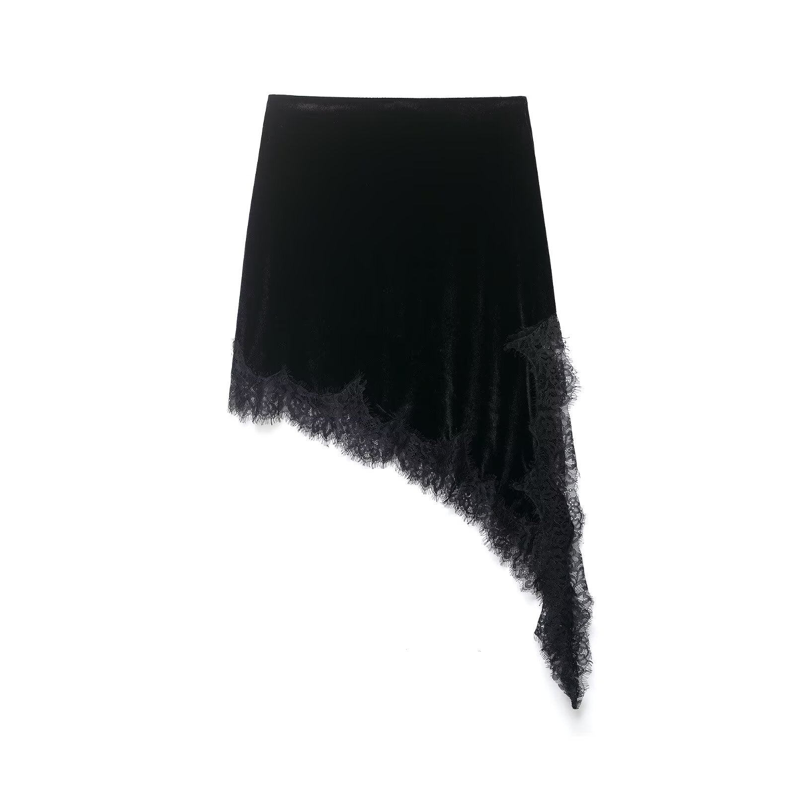 Asymmetrical Fringe Midi Skirt for Elegant Statement Style
