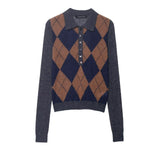 Argyle Knit Sweater Vest for Preppy Chic Style
