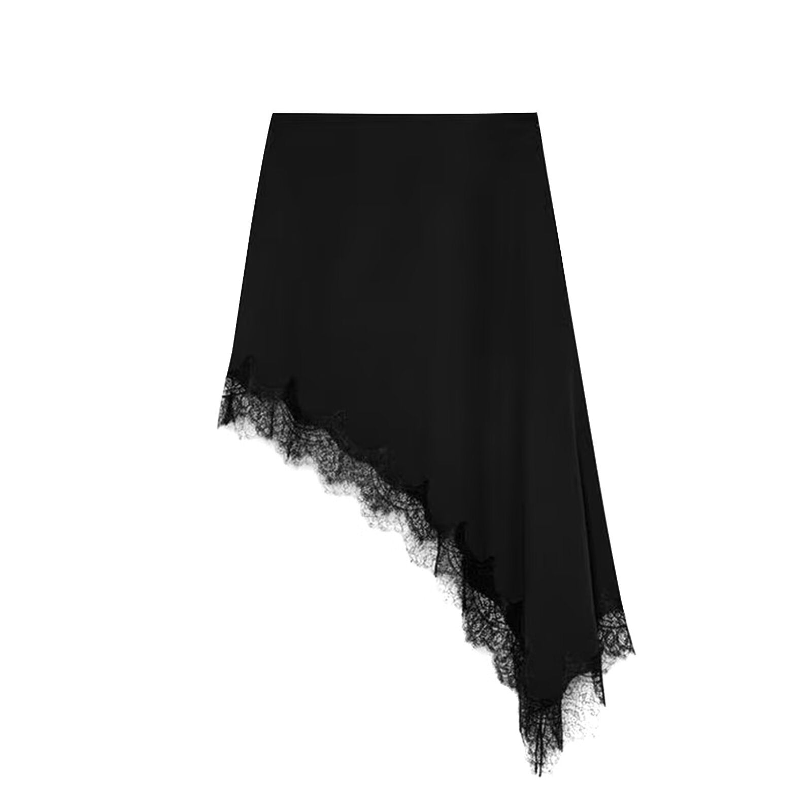 Asymmetrical Fringe Midi Skirt for Elegant Statement Style