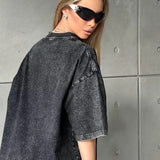 Oversized Washed T-Shirt for Relaxed Street Style