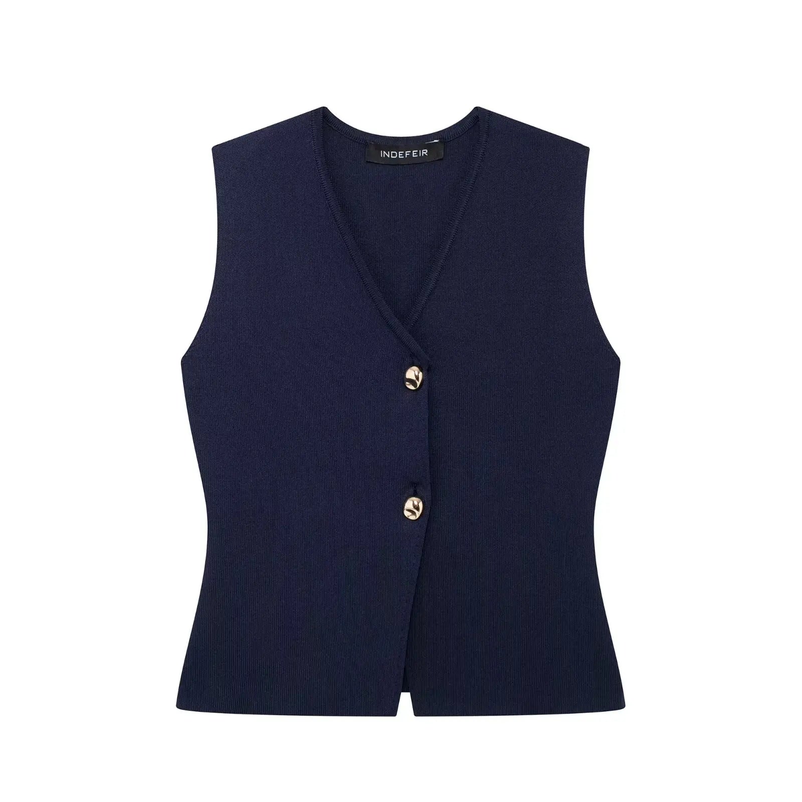 Women's Sleeveless V-Neck Knit Ves
