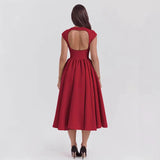 Women's Open Back Midi Dress