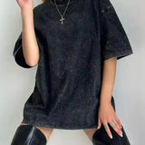 Oversized Washed T-Shirt for Relaxed Street Style