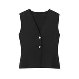 Women's Sleeveless V-Neck Knit Ves