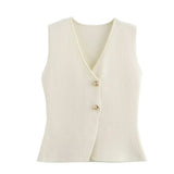 Women's Sleeveless V-Neck Knit Ves