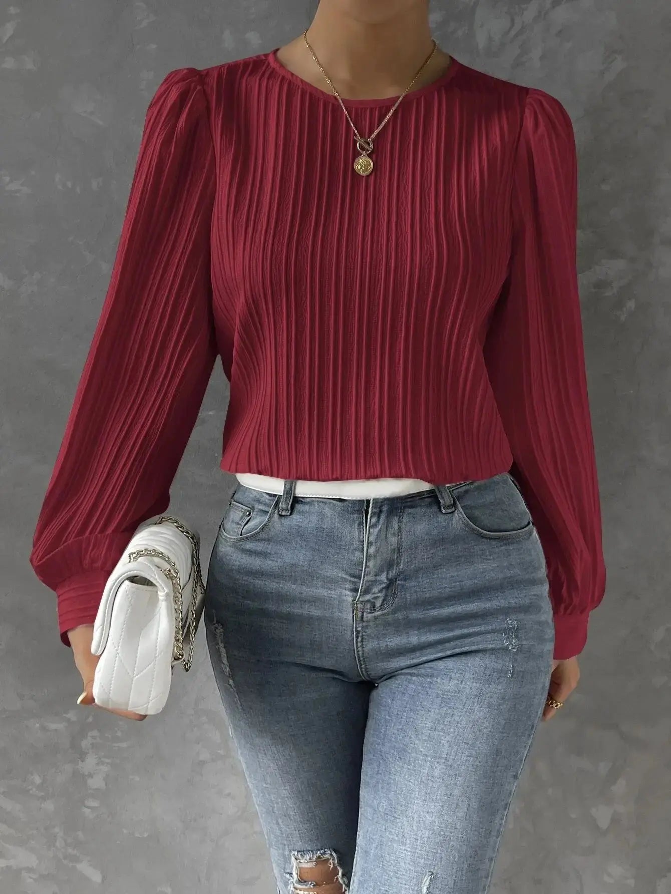 Pleated Chiffon Blouse for Elegant Everyday Style