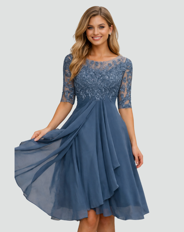 Women's Embroidered Midi Dress