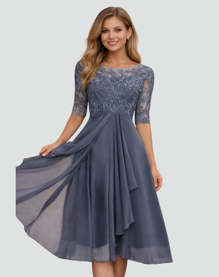 Women's Embroidered Midi Dress