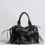 Faux Leather Fringe Shoulder Bag