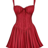 Corset Flare Mini Dress – Sweetheart A-Line Party Dress