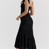 Women's Ruched Mermaid Midi Dress