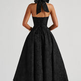Women's Halter Neck Midi Dress