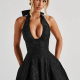 Women's Halter Neck Midi Dress