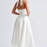Women's Halter Neck Midi Dress