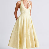 Women's Halter Neck Midi Dress
