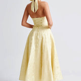 Women's Halter Neck Midi Dress