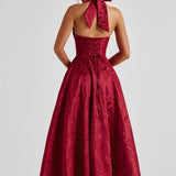 Women's Halter Neck Midi Dress