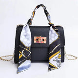 Women's Scarf Handle Crossbody Bag