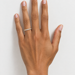 Eternity Ring Gold Tone Clear Stones