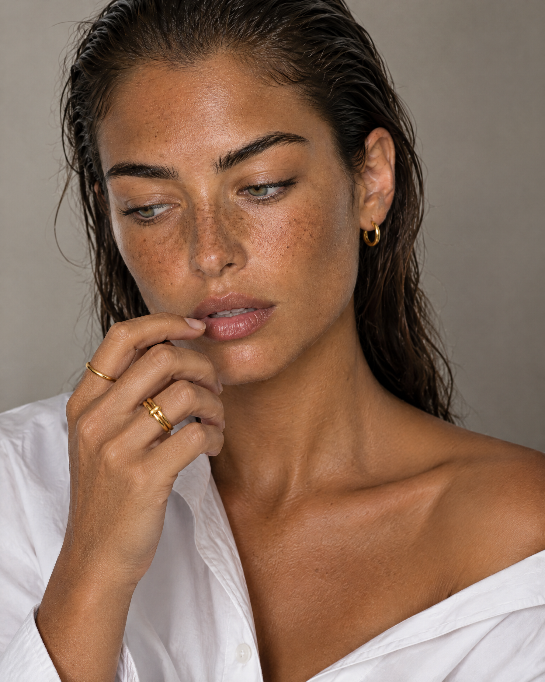 Trinity Ring Gold Tone Three Linked Bands