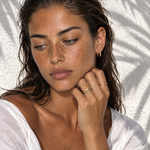 Chevron Ring Gold Tone Double V Band
