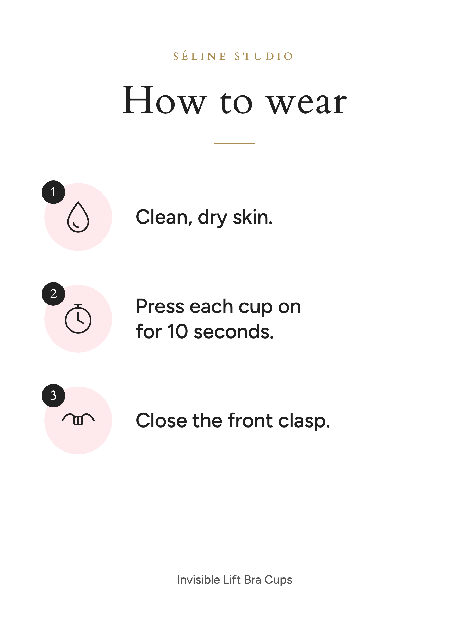 How to wear Invisible Lift Bra Cups