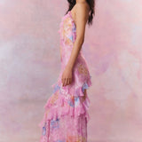 Women's Floral Tiered Maxi Dress