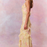 Women's Floral Tiered Maxi Dress