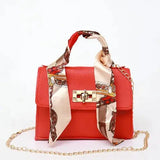 Women's Scarf Handle Crossbody Bag