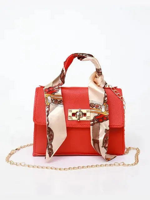 Women's Scarf Handle Crossbody Bag