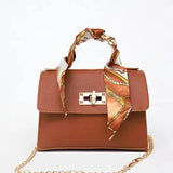 Women's Scarf Handle Crossbody Bag