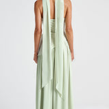 Women's Strapless High Slit Maxi Dress