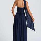 Women's Strapless High Slit Maxi Dress