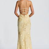 Women's Strapless Floral Maxi Dress