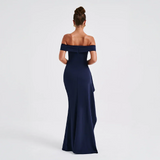 Women's Off-Shoulder High Slit Maxi Dress
