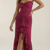 Women's Ruffle Hem Maxi Dress