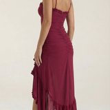 Women's Ruffle Hem Maxi Dress
