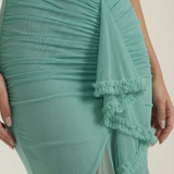 Women's Ruffle Hem Maxi Dress