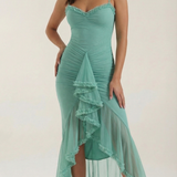 Women's Ruffle Hem Maxi Dress