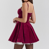 Sweetheart Fit and Flare Mini Dress – Elegant Party Dress